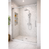 Columns Showers Chrome DICM0580 Argo Cool-Touch Thermostatic Mixer Shower w/Riser & Overhead Kit - Chrome