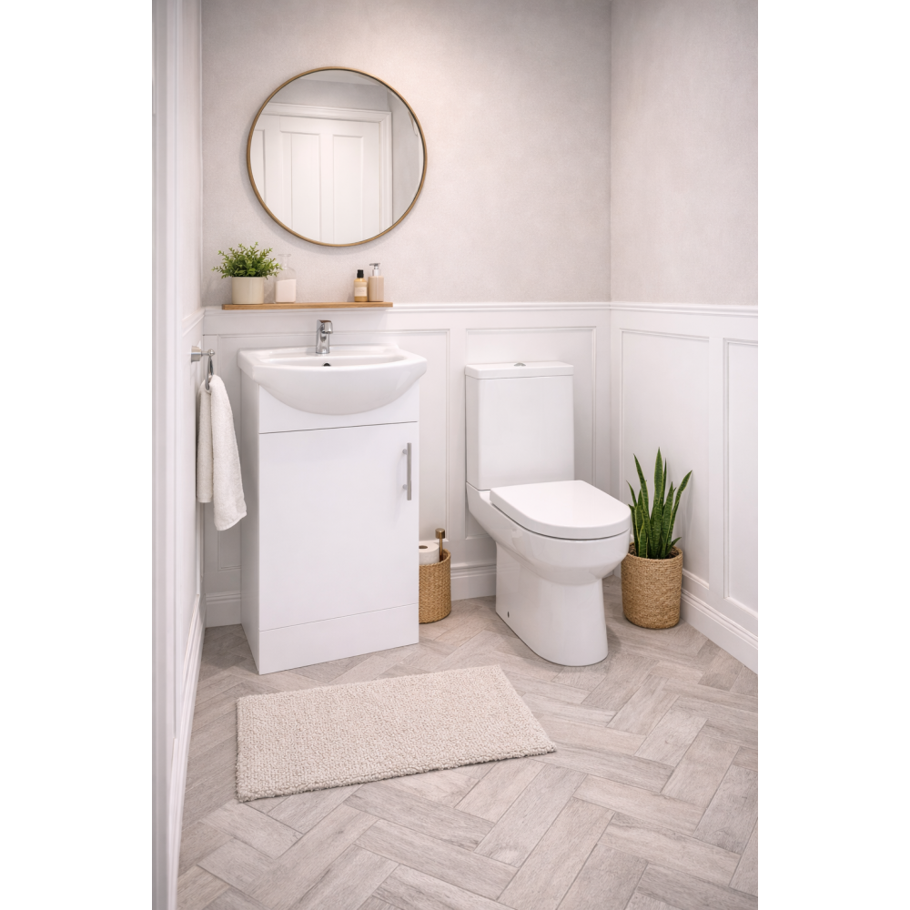 Vista 450mm Vanity & C/C Toilet Pack
