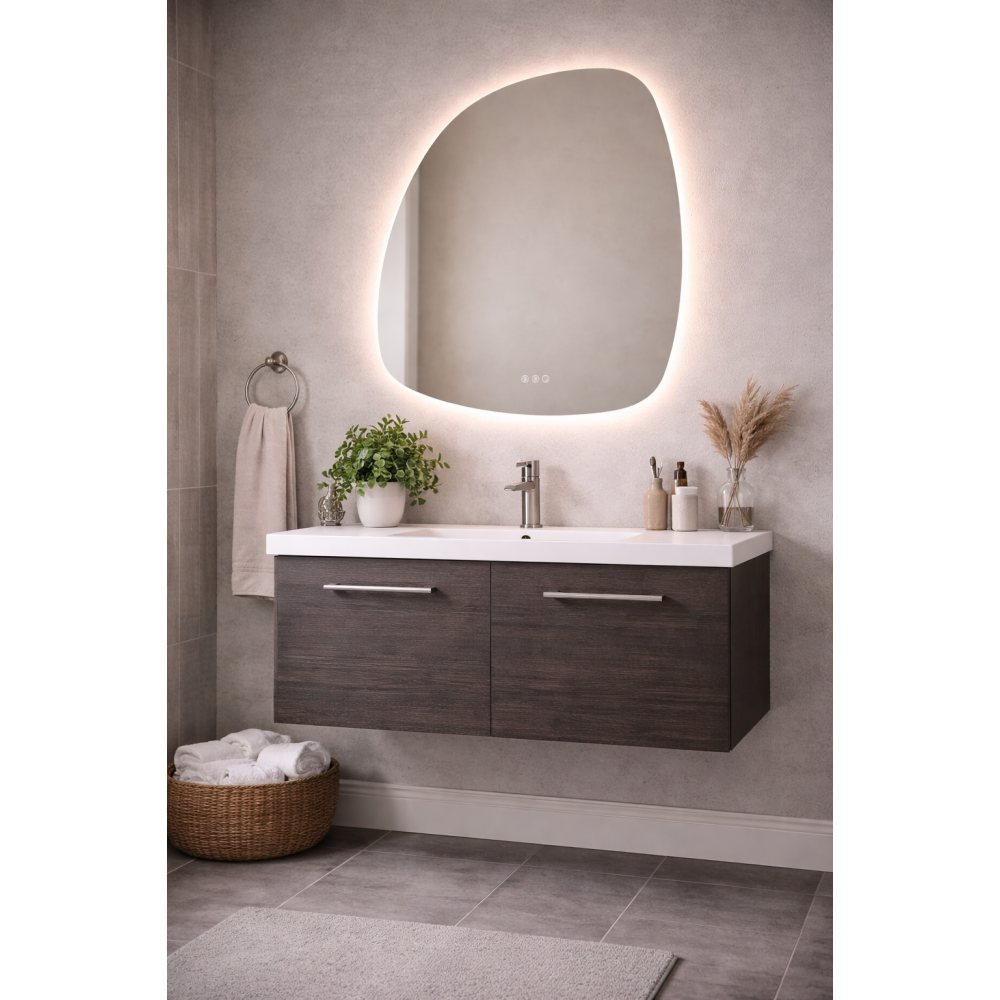 Origins Living Mirrors Claris CLR-01G068-03 Origins Living Claris Organic Mirror 60x80cm CLR-01G068-03 Origins Living Claris Organic Mirror 60x80cm CLR-01G068-03 Illuminated Bathroom Mirror