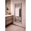 Grada Curved 30mm Ladder Radiator (500x1200x30mm) - Chrome Heated towel rails