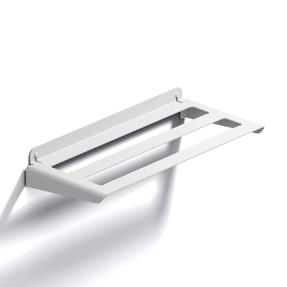 Quick Shower Accessories 185085 Origins Living Quick Towel Rack - White 185085