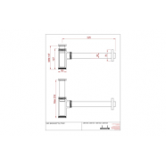 Abode Uno Basin Bottle Trap - Brushed Brass