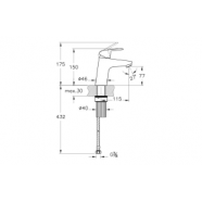 VitrA Flow Round Basin Mixer - Chrome VitrA Flow Round Basin Mixer - Chrome