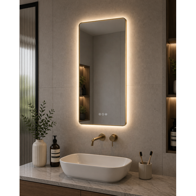 Abode Aruna 450x900mm Frameless Tablet LED Mirror