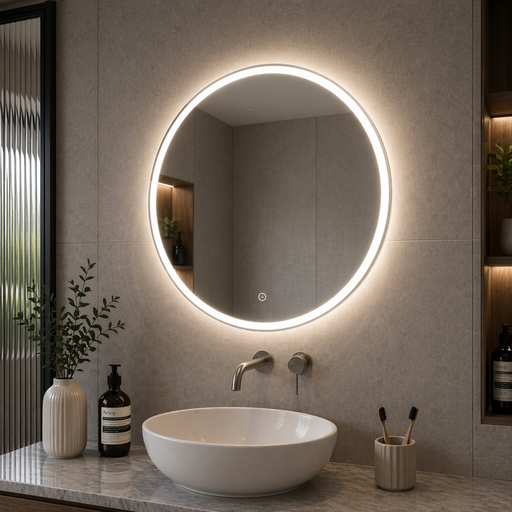 Savita 600mm Round Back-Lit LED Mirror
