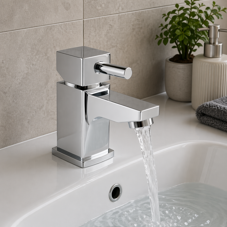 Toulon Cloakroom Basin Mixer - Chrome Bathroom Taps