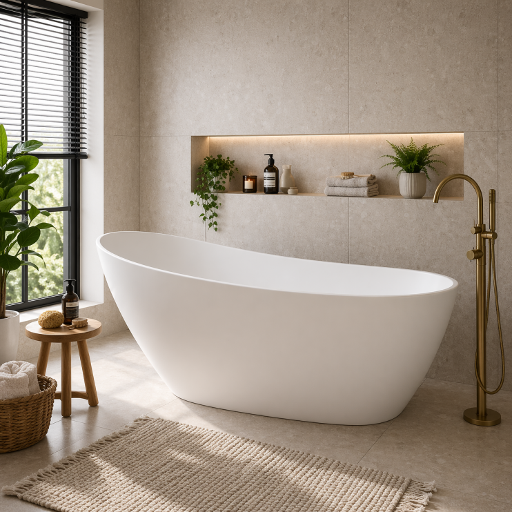 Ashbourne Freestanding Slipper 1500x700x690mm Bath