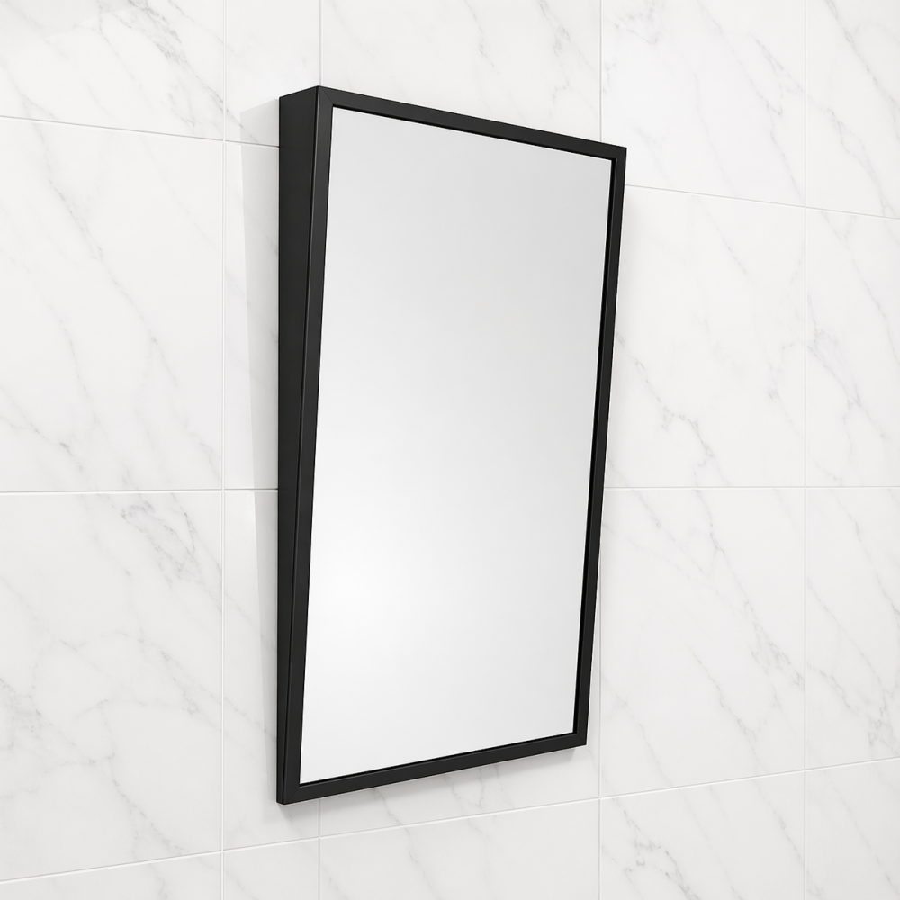 Dockland Rectangular Mirrors DKL-00A058-BK Origins Living Docklands Inclusive Angled Mirror 50 Black - 50x80cm DKL-00A058-BK