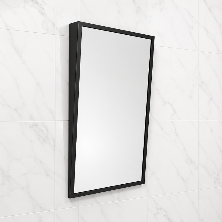 Origins Living Docklands Inclusive Angled Mirror 50 Black - 50x80cm DKL-00A058-BK