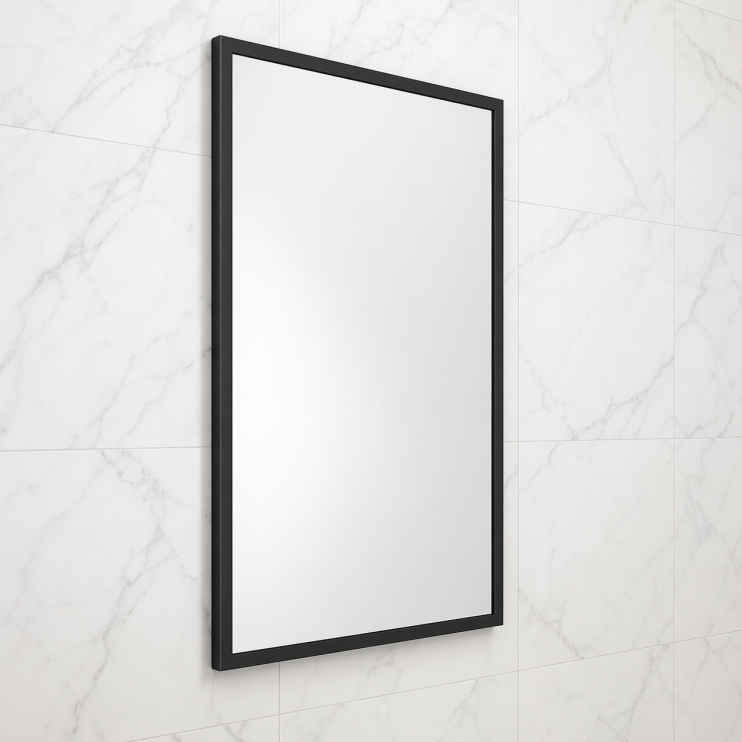 Origins Living Docklands Rectangular Mirror 50 Black - 50x80cm B375585
