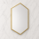 Origins Living Docklands Octagon Mirror 60cm Brushed Brass DKL-00T060-BB