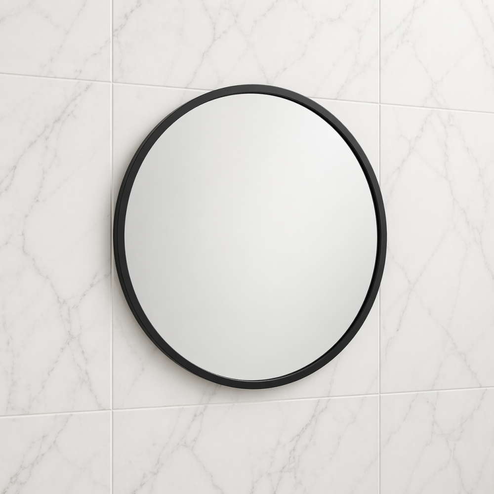 Origins Living Docklands Round Mirror 60cm Black B375530