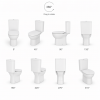 Close Coupled Rimless WC & Soft Close Seat