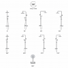 Columns Showers Chrome DICM0586 Aurora Round Thermostatic Bar Mixer w/Riser Kit - Chrome