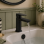 Berio Basin Mixer & Waste - Matt Black Bathroom Taps