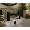 Berio Bath Filler - Matt Black Bathroom Taps