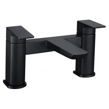 Berio Bath Filler - Matt Black Bathroom Taps