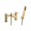 Berio Bath/Shower Mixer - Brushed Brass Bathroom Taps