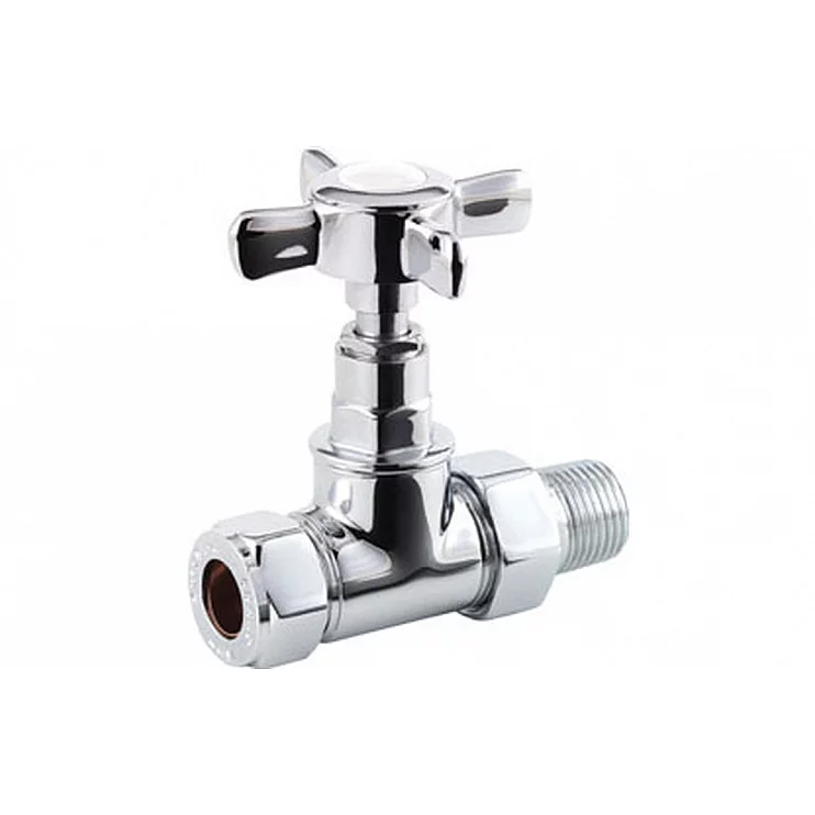 Crosshead Radiator Valves - Straight (pr)