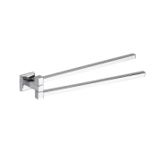 Origins Living Colorado Double Swing Towel Rail - Chrome 6923-13 Bathroom Wall Accessory