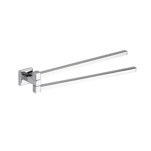 Origins Living Colorado Double Swing Towel Rail - Chrome 6923-13 Bathroom Wall Accessory