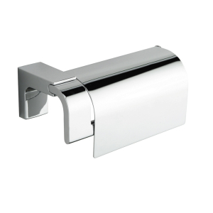Origins Living Eletech Toilet Roll Holder with Flap - Chrome 114160 Bathroom Wall Accessory