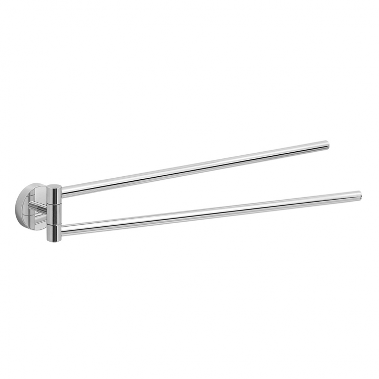Origins Living Eros Double Swing Towel Rail - Chrome 2323-13 Bathroom Wall Accessories