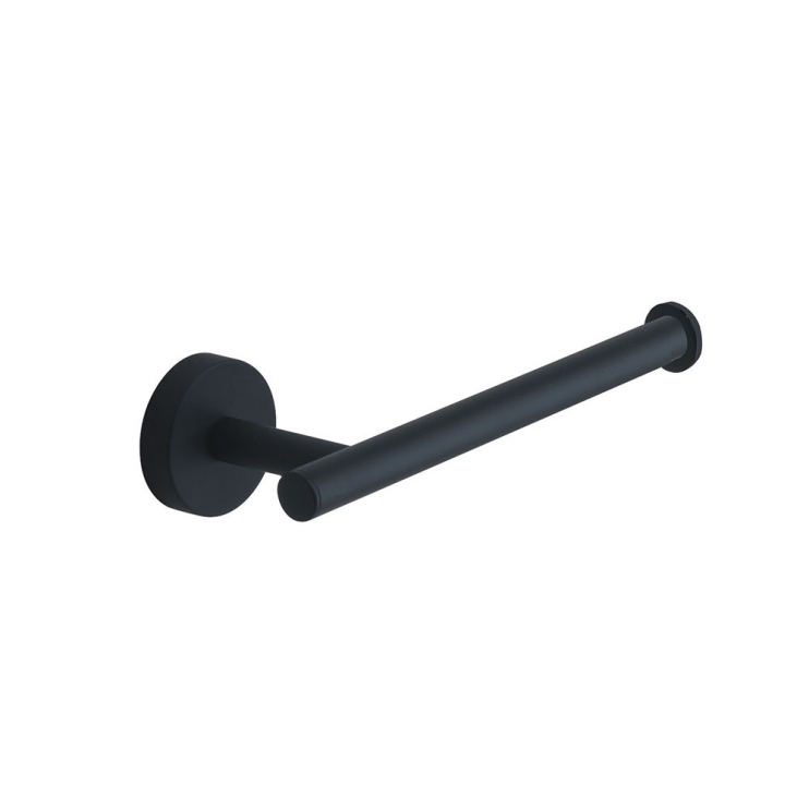 Origins Living Eros Open Toilet Roll Holder - Black 2324-14 Bathroom Wall Accessories