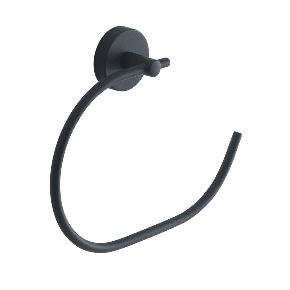 Origins Living Eros Towel Ring - Black 2370-14 Bathroom Wall Accessories