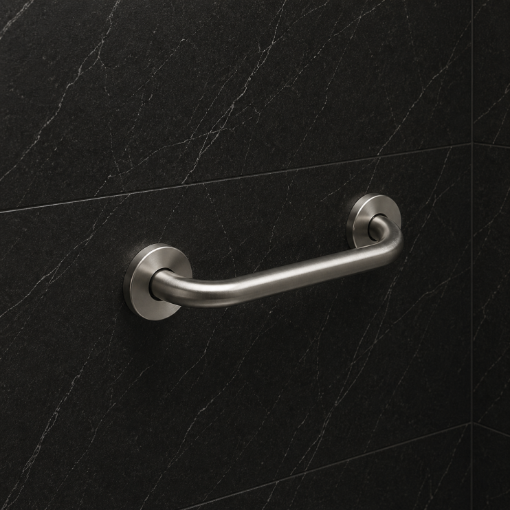 Origins Living G Pro Grab Bar 32cm - Brushed 5020/24-38 Bathroom Accessory