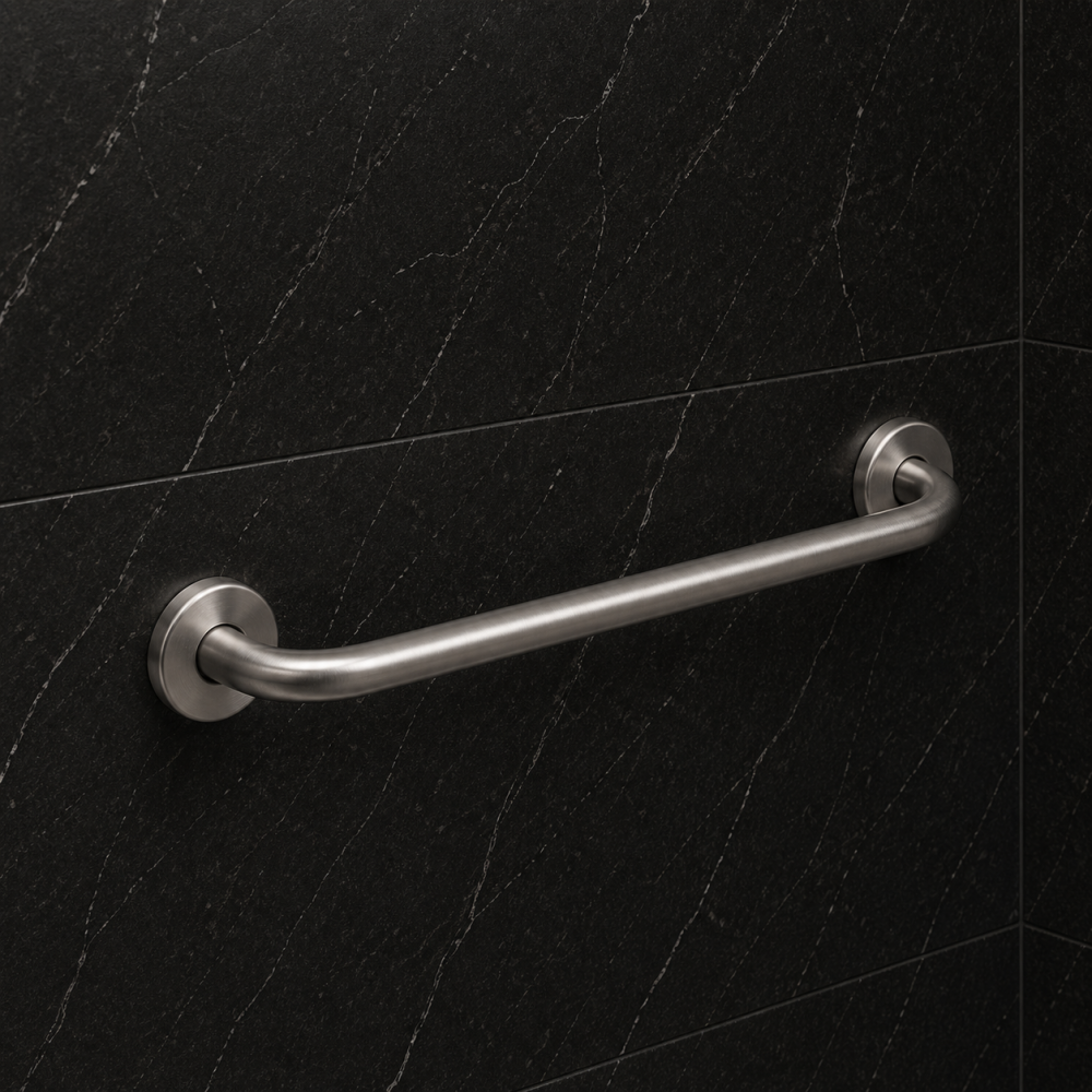 Origins Living G Pro Brushed Chrome Accessories 5020/45-38 Origins Living G Pro Grab Bar 53cm - Brushed 5020/45-38 Bathroom Accessory