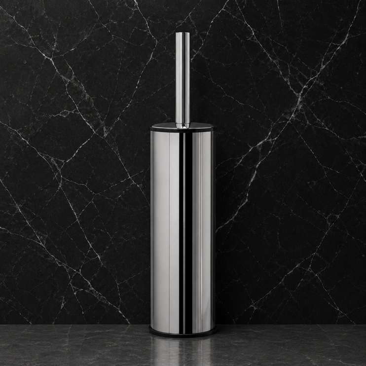 Origins Living G Pro Metal Toilet Brush Freestanding - Brushed 5034-38 Bathroom Accessory Bathroom Accessory
