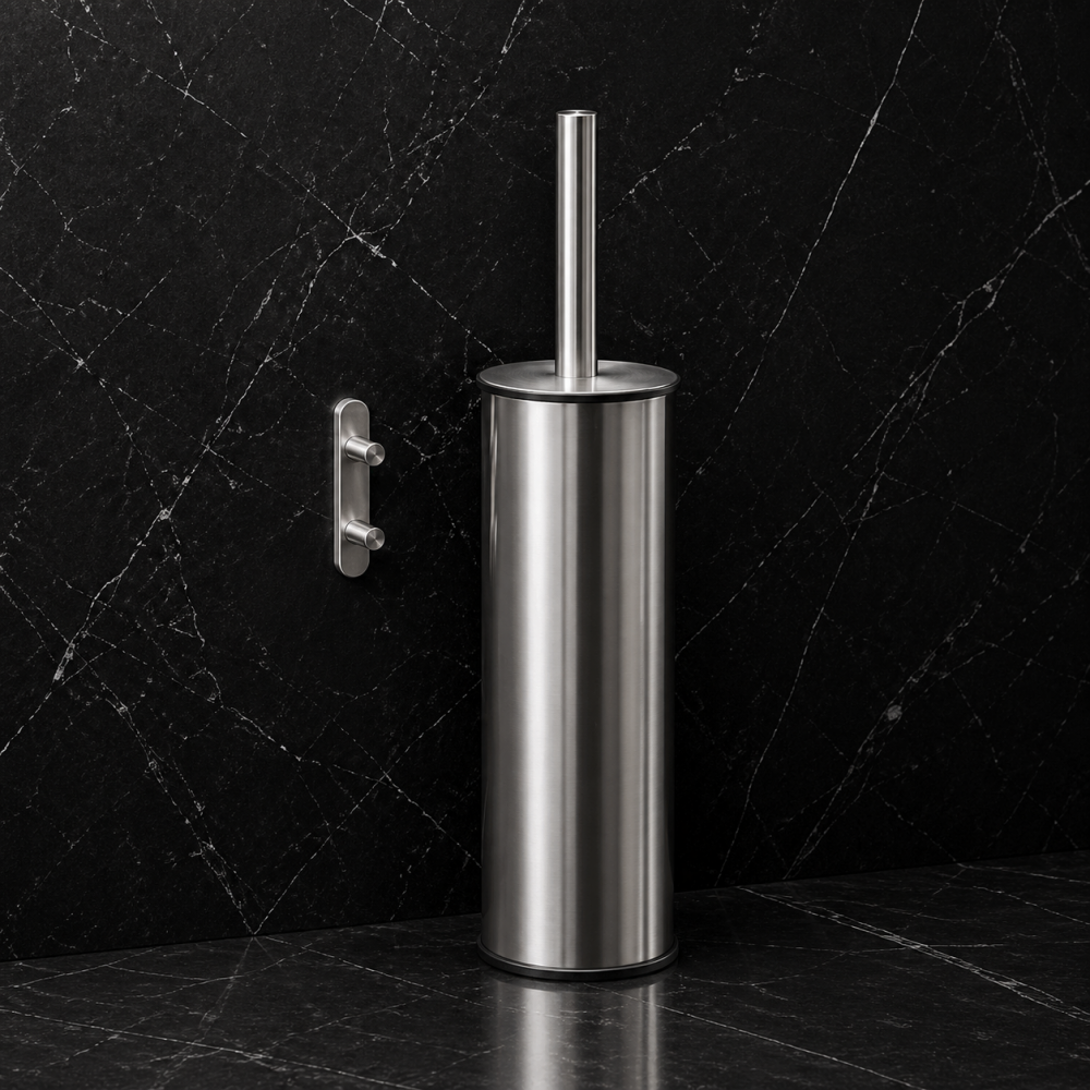 Origins Living G Pro Metal Toilet Brush Wall Mounted - Brushed 5034/03-38 Bathroom Accessory