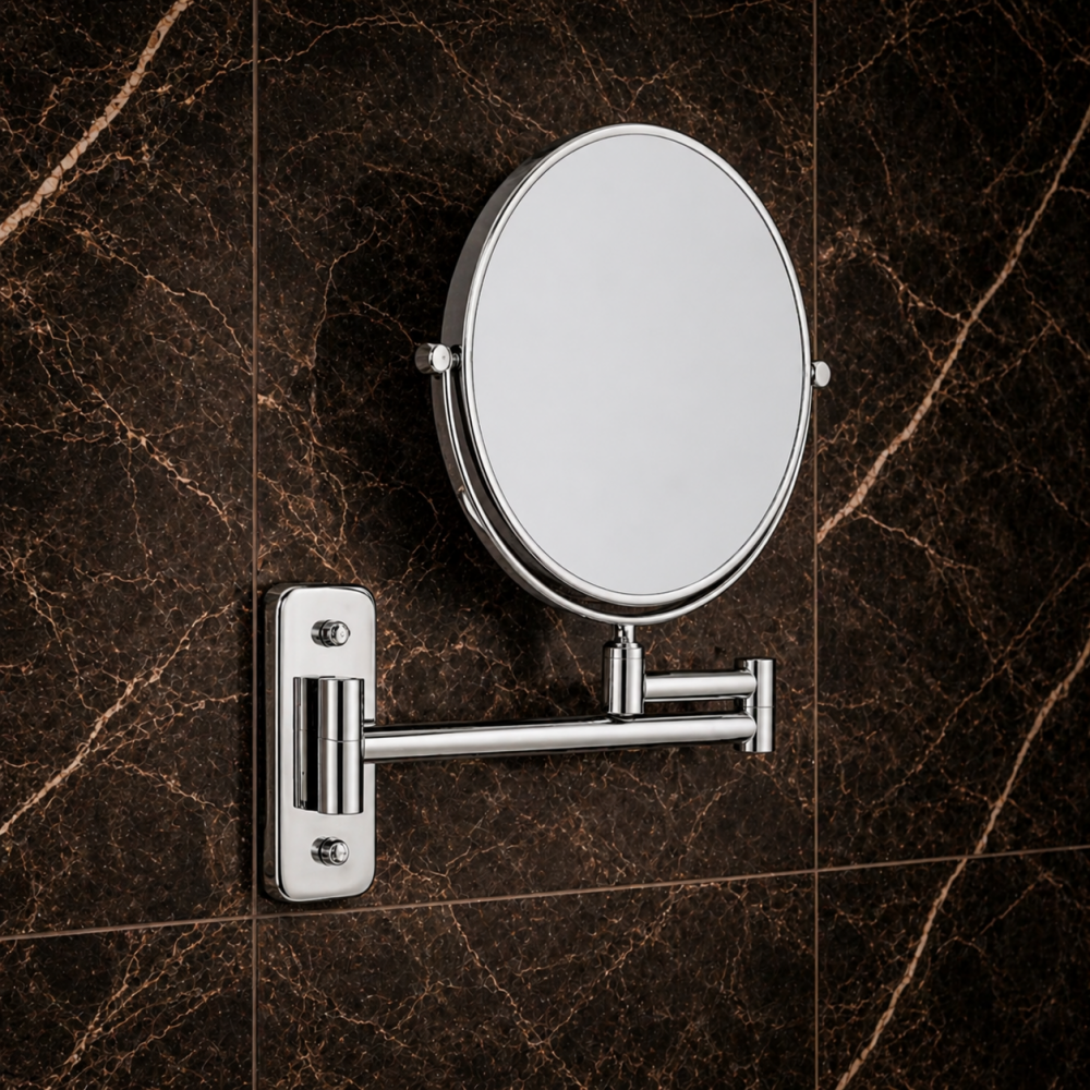 Magnifying Mirrors MSN-007720-CH Origins Living Mason Reversible 7x Magnifying Wall Mirror - Chrome MSN-007720-CH