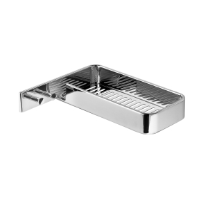 Origins Living Il Giglio Corner Shower Basket with Hooks - Chrome A919-13 Bathroom Accessory