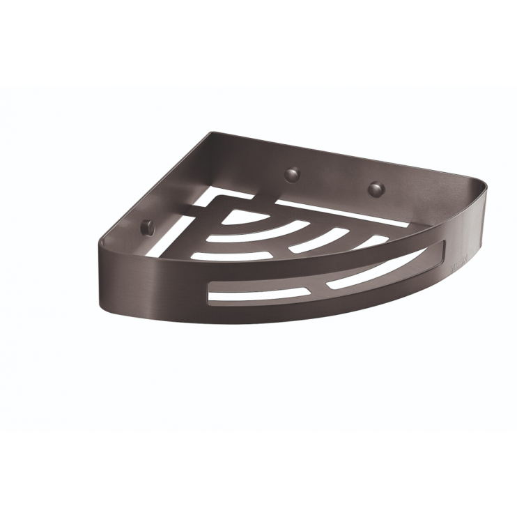 Origins Living Nerva Corner Shower Basket - Gunmetal 2479-81