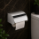 Origins Living G Pro Toilet Roll Holder with Flap - Chrome 5025-13 Bathroom Accessory