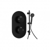 Aurora Round Shower Valve & Kit Pack 2 - Matt Black