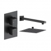 Shower Valve Mixer Packs Black DICMP0158 Cosmic Square Shower Valve & Kit Pack 1 - Matt Black