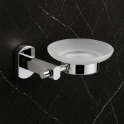 Origins Living Edera Plus Soap Dish - Chrome EP11-13 Bathroom Wall Accessory