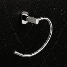 Origins Living Edera Plus Towel Ring - Chrome EP70-13 Bathroom Wall Accessory