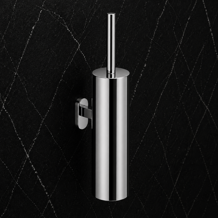 Origins Living Edera WC Brush Set Wall Mounted - Chrome ED34/03-13 Bathroom Wall Accessory