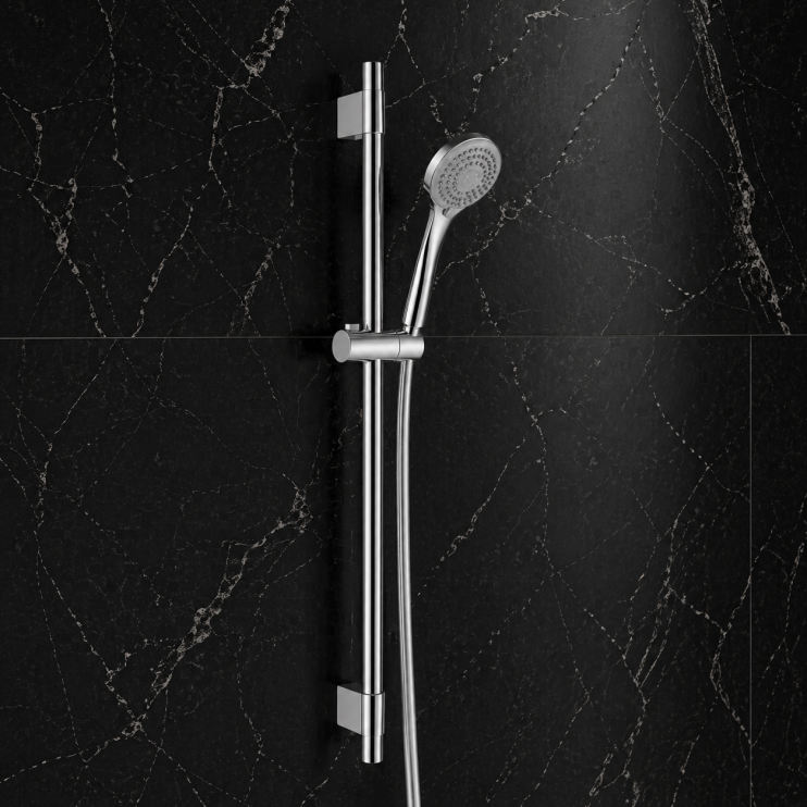 Abode Euphoria Sliding Rail Shower Kit (Multi Pattern) - Chrome