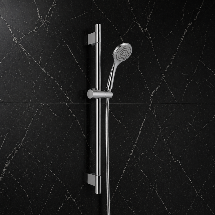 Abode Euphoria Sliding Rail Shower Kit (Single Pattern) - Chrome