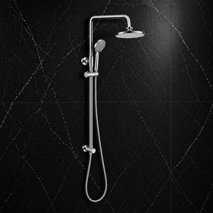 Aurora Round Shower Kit w/Overhead & Handset