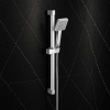 Cosmic Square Slider Rail Kit & Single Mode Handset - Chrome