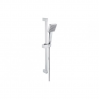 Cosmic Square Slider Rail Kit & Single Mode Handset - Chrome