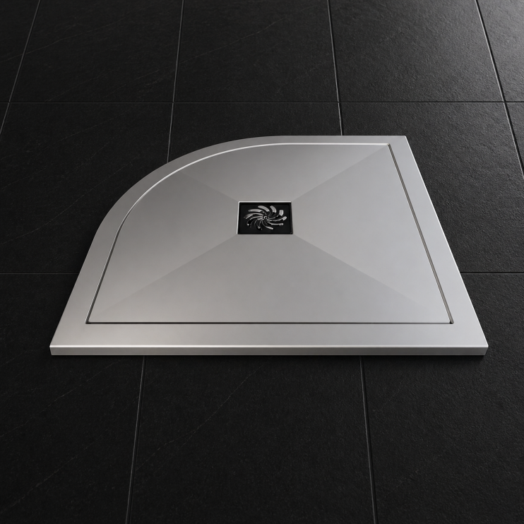 25mm Ultra-Slim 900mm x 900mm Quadrant Tray & Waste