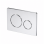 Round Push Button Flushplate - Chrome