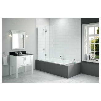 Merlyn 1100x1500mm 2-Panel Folding Hinged Bath Screen (8mm) Bath Screen DIBS0030 Merlyn 1100x1500mm 2-Panel Folding Hinged Bath Screen (8mm)